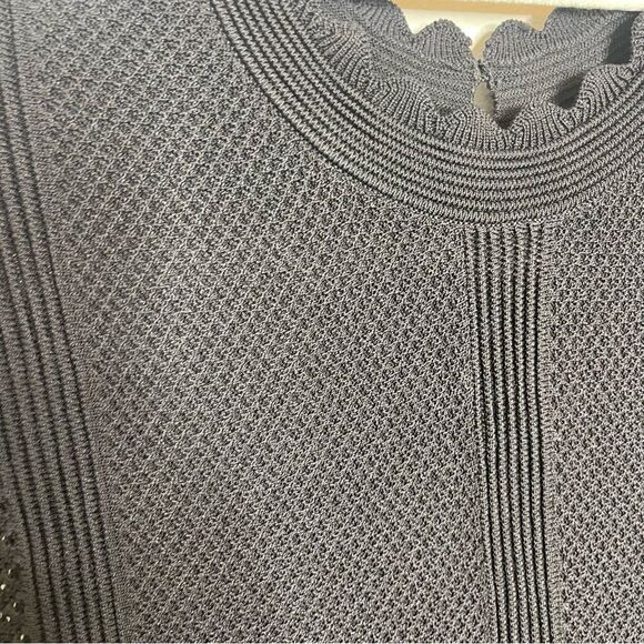 $445 The Kooples Long black openwork knit dress NWT - Picture 12 of 13